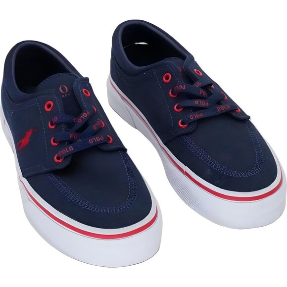 Polo Ralph Lauren Faxon Sneakers Navy Casual Low Top Men's US 7 EU 40 - Picture 1 of 6